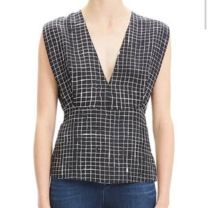 Theory Kimono Pleated Top SZ L NWT